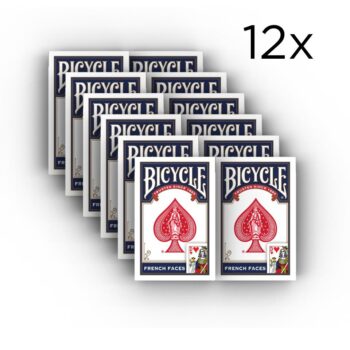 Bicycle® Bridge French Faces Blauw 12-Pack