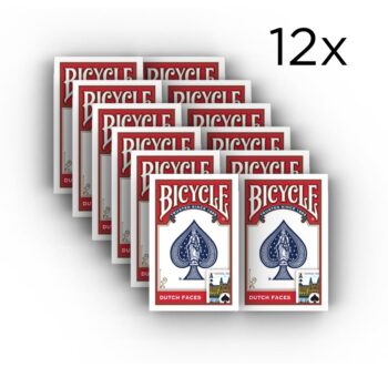 Bicycle® Bridge Dutch Faces Rood 12-Pack